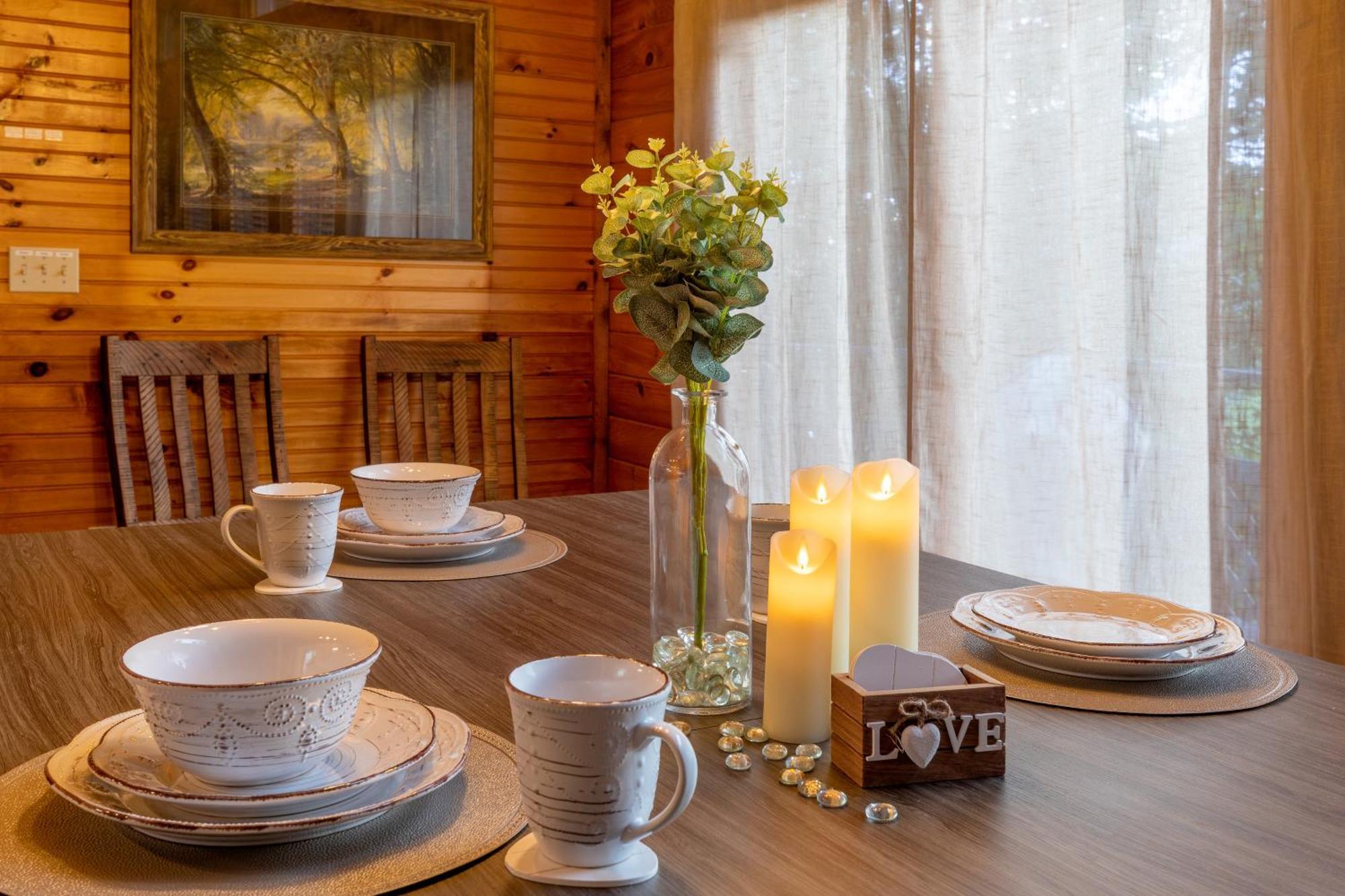Real Log Cabin With Amazing Views, Hot Tub, Sauna, Games 蓋特林堡 外观 照片
